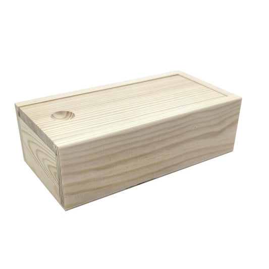 Pine Pull-Out Box Sliding Cover Wooden Box Wooden Storage Box Log Drawer